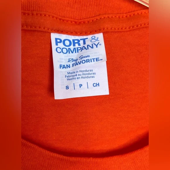 2/$20 ⭐ Men's Orange T Shirt Double Horror! The Bride of Frankestein Size S - Picture 3 of 4